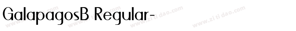 GalapagosB Regular字体转换